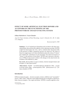 effect of some artificial electron donors and acceptors