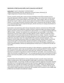 Optimization of DNA Extraction Buffer Used in Conjunction with DNA
