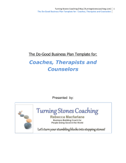 The Do-Good Business Plan Template for