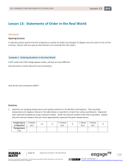 Grade 6 Mathematics Module 3, Topic B, Lesson 13