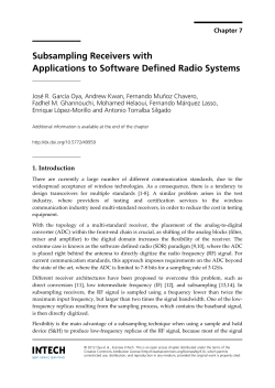 Subsampling Receivers with Applications to Software Defined Radio