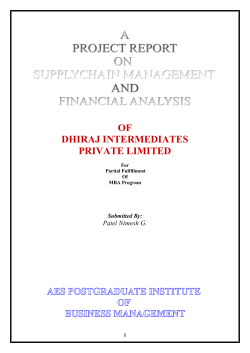 The DuPont analysis of Dhiraj Intermediates Pvt Ltd.