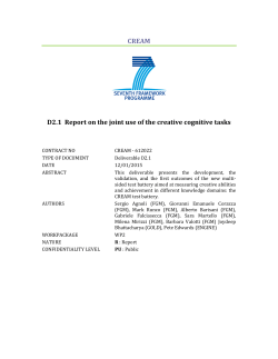D2.1_Report on the joint use of the creative cognitive tasks