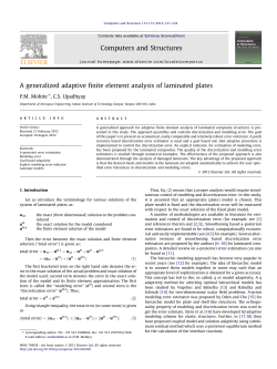 A generalized adaptive finite element analysis of laminated