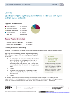 Prekindergarten Mathematics Module 4, Topic A