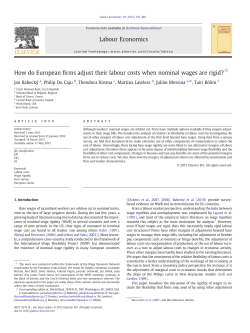 How do European firms adjust their labour costs when nominal