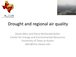 The impacts of drought on regional air quality