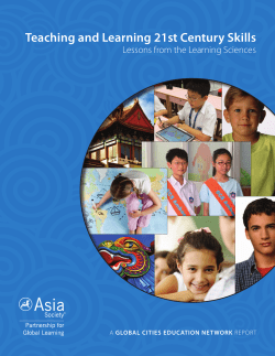 Teaching and Learning 21st Century Skills