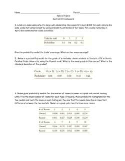 Name Period Special Topics Section 8.5 Homework 1. Linda is a