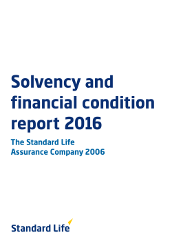 Solvency and financial condition report 2016