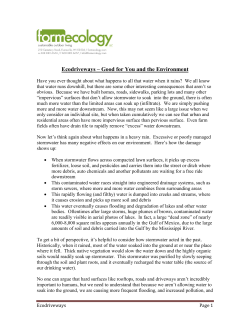 Have you ever thought about what happens to all that water when it