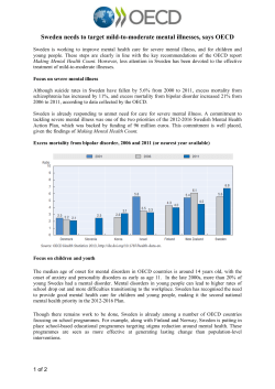 Sweden needs to target mild-to-moderate mental