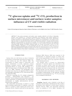 14c-glucose uptake and 14c-co2 production in