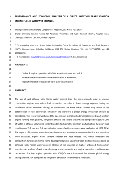 performance and economic analysis of a direct injection spark