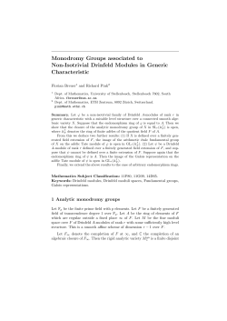 Monodromy Groups associated to Non-Isotrivial Drinfeld Modules in