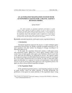 an automated negotiation system with autonomous agents for a
