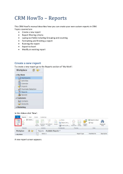 Create a new report