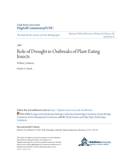 Role of Drought in Outbreaks of Plant