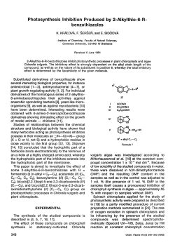 Photosynthesis Inhibition Produced by 2