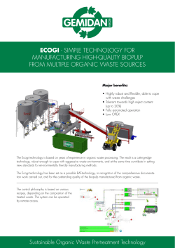 ecogi - simple technology for manufacturing high - Gemidan