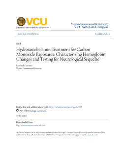Hydroxocobalamin Treatment for Carbon Monoxide Exposures