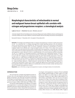 Morphological characteristics of mitochondria in normal and
