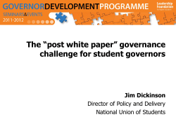 Students` Union Scrutiny - Leadership Foundation for Higher