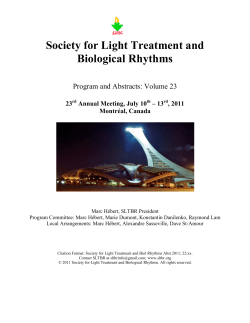 Society for Light Treatment and Biological Rhythms