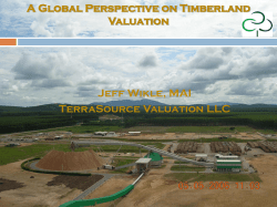 A Global Perspective on Timberland Valuation