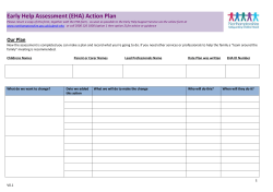 EHA action plan