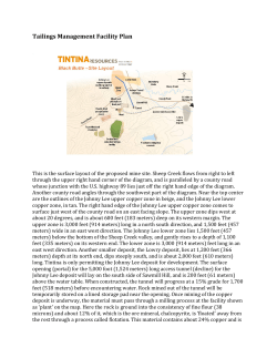 Tailings Management Facility Plan