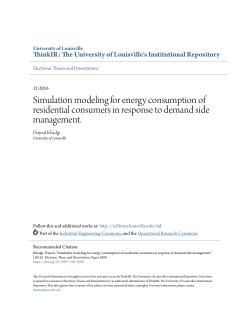 Simulation modeling for energy consumption of residential
