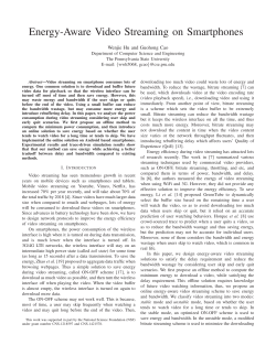 Energy-Aware Video Streaming on Smartphones