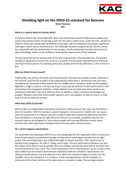 Shedding light on the EN54-23 standard for Beacons