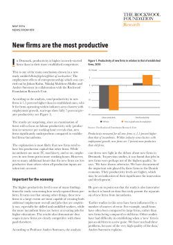 New firms are the most productive