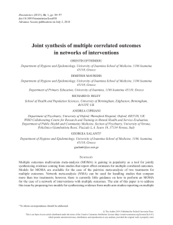 Joint synthesis of multiple correlated outcomes
