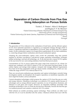 Separation of Carbon Dioxide from Flue Gas Using