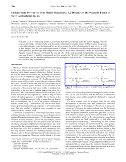 Endoperoxide Derivatives from Marine Organisms: 1,2