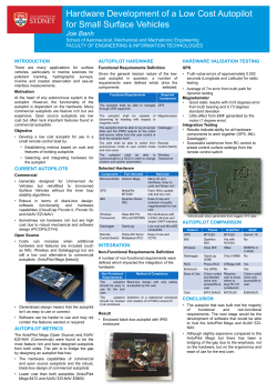 Hardware Development of a Low Cost Autopilot for Small Surface