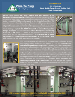 City of Unalaska Waste Heat to Energy Organic
