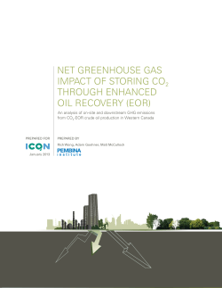 Net GreeNhouse Gas Impact of storING co2 throuGh eNhaNced oIl