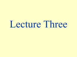Lecture Two