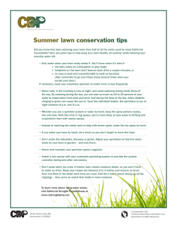 Did you know that lawn watering uses more than half of all the water