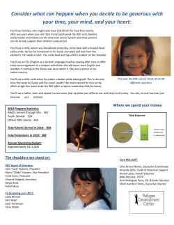 Consider what can happen when you decide to be generous with