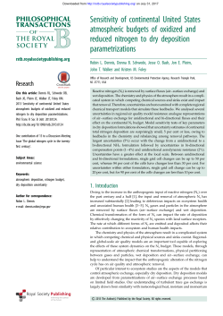 Sensitivity of continental United States atmospheric budgets of