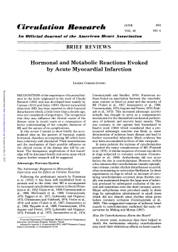 Hormonal and metabolic reactions evoked by acute myocardial