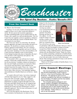 Oct-Nov - City of Satellite Beach