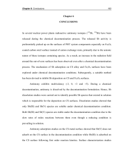 Chapter 6 CONCLUSIONS In several nuclear power plants