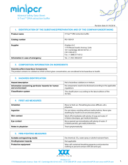 Material Safety Data Sheet X-Tract&trade; DNA extraction buffer