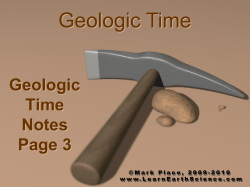 Geologic Time Notes
